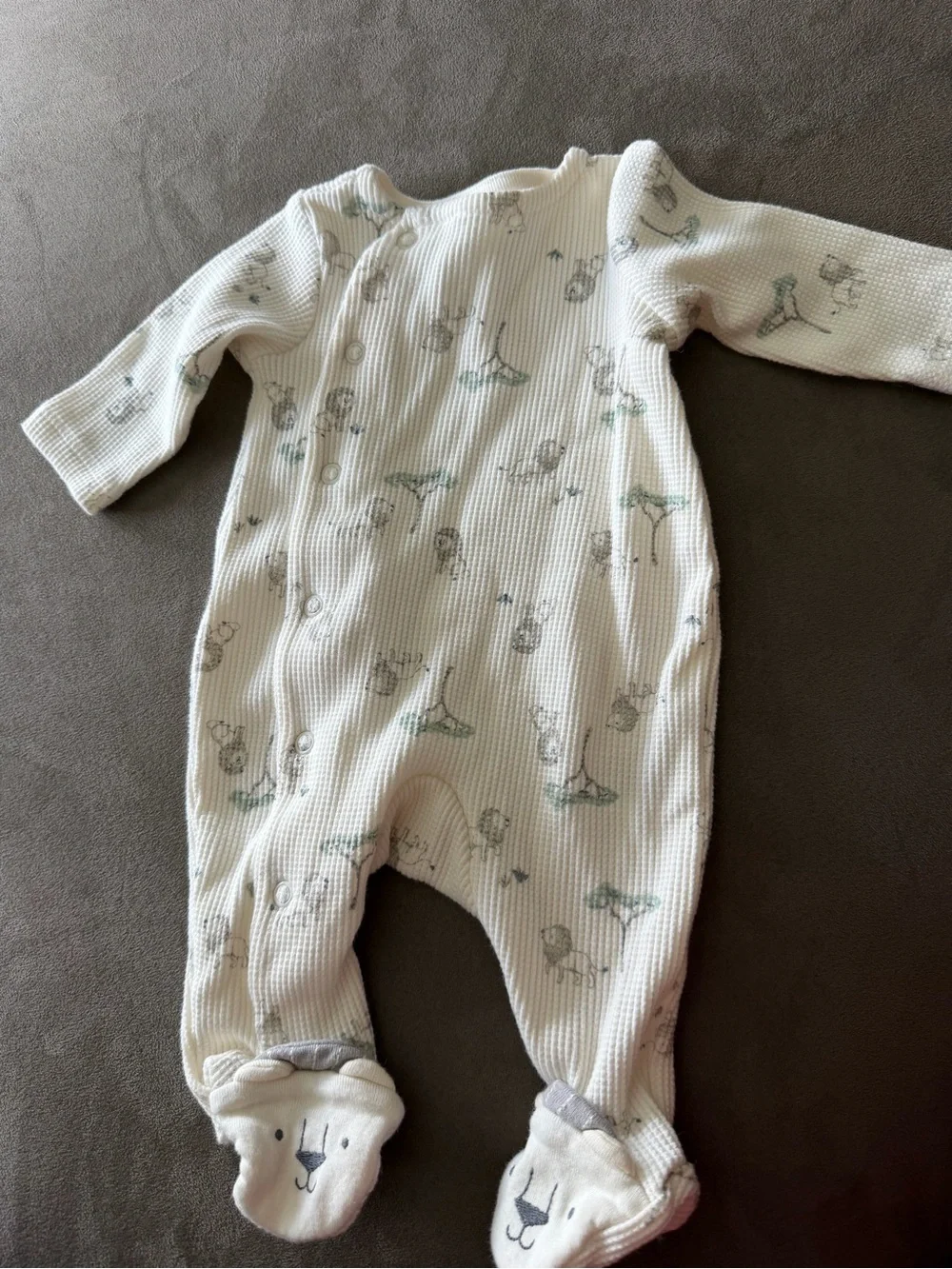 Just One You Baby One-Piece Footed Sleepsuit lion